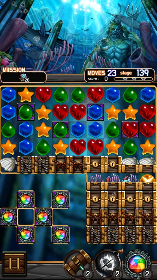 Jewel Poseidon : Jewel Match 3 screenshot