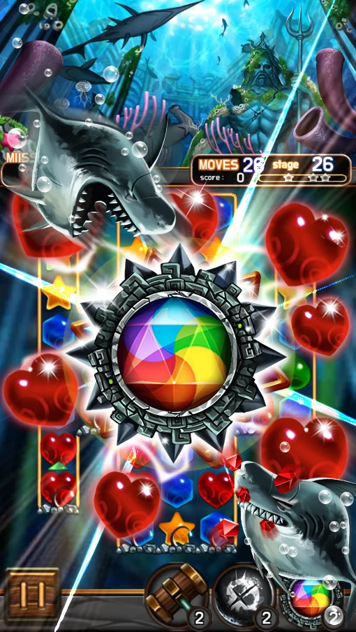Jewel Poseidon : Jewel Match 3 screenshot
