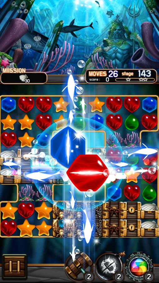 Jewel Poseidon : Jewel Match 3 screenshot